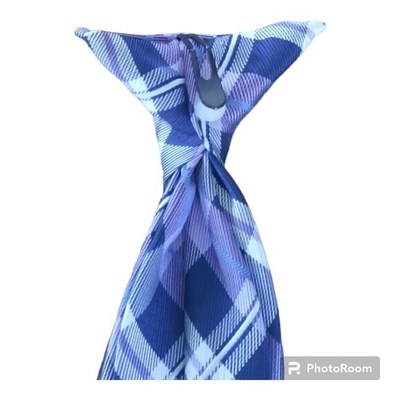 Unbranded Plaid Check Clipon Tie - Picture 3 of 4